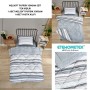ETE HOMETEX TEK KİŞİLİK LÜX WELSOFT YORGAN TASEL GRİ 155X215CM 8696474231936